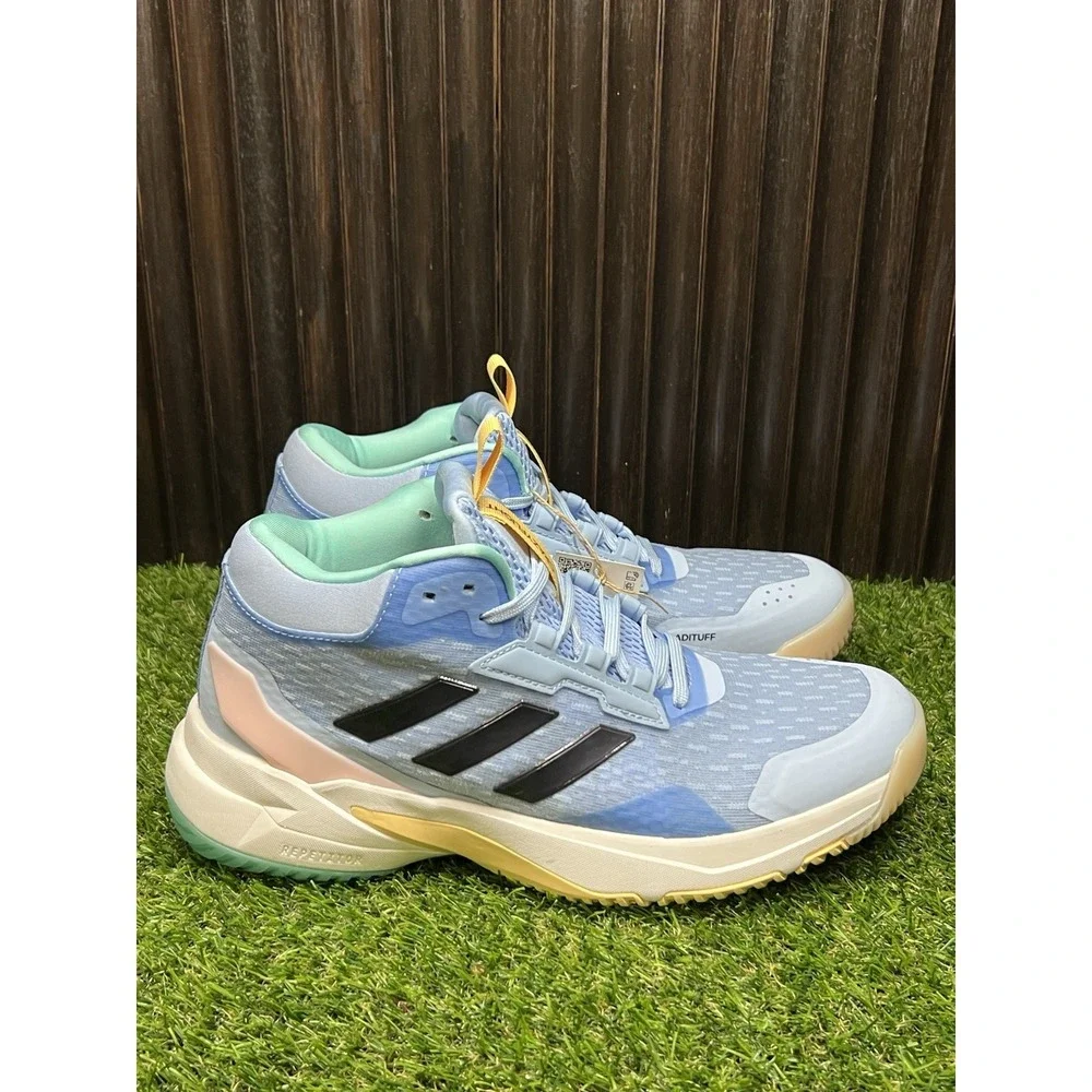 Size 8 - adidas Crazyflight 6 Indoor Mid Glow Blue Womens HP7032